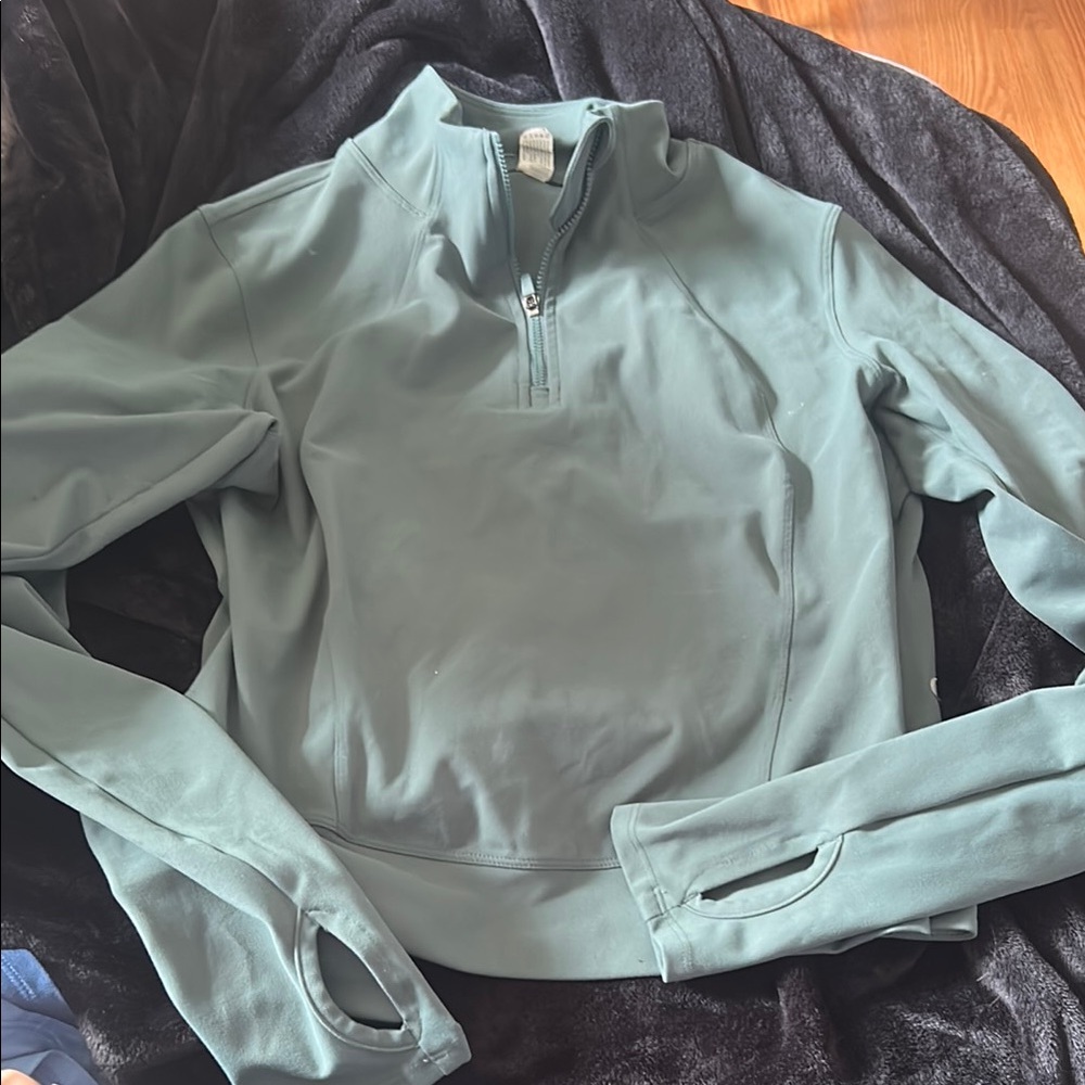 90 Degree By Reflex Green Zip Up Jacket